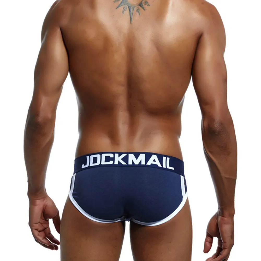 Herren Slip Mit Ball Pouch - Atmungsaktive Baumwoll-Unterhosen Mit Staufach