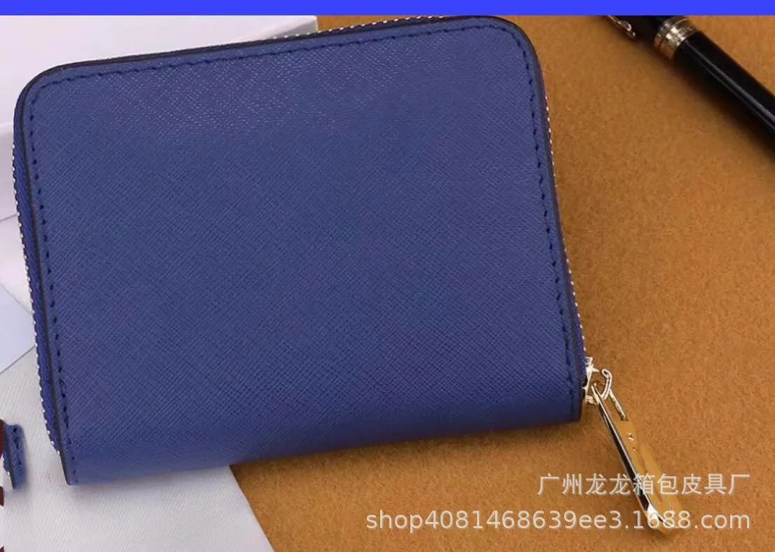 패션 - 2021 크로스 패턴 인기있는 남성과 여성의 유니버설 제로 지갑 짧은 지퍼 지갑 카드 가방 간단한