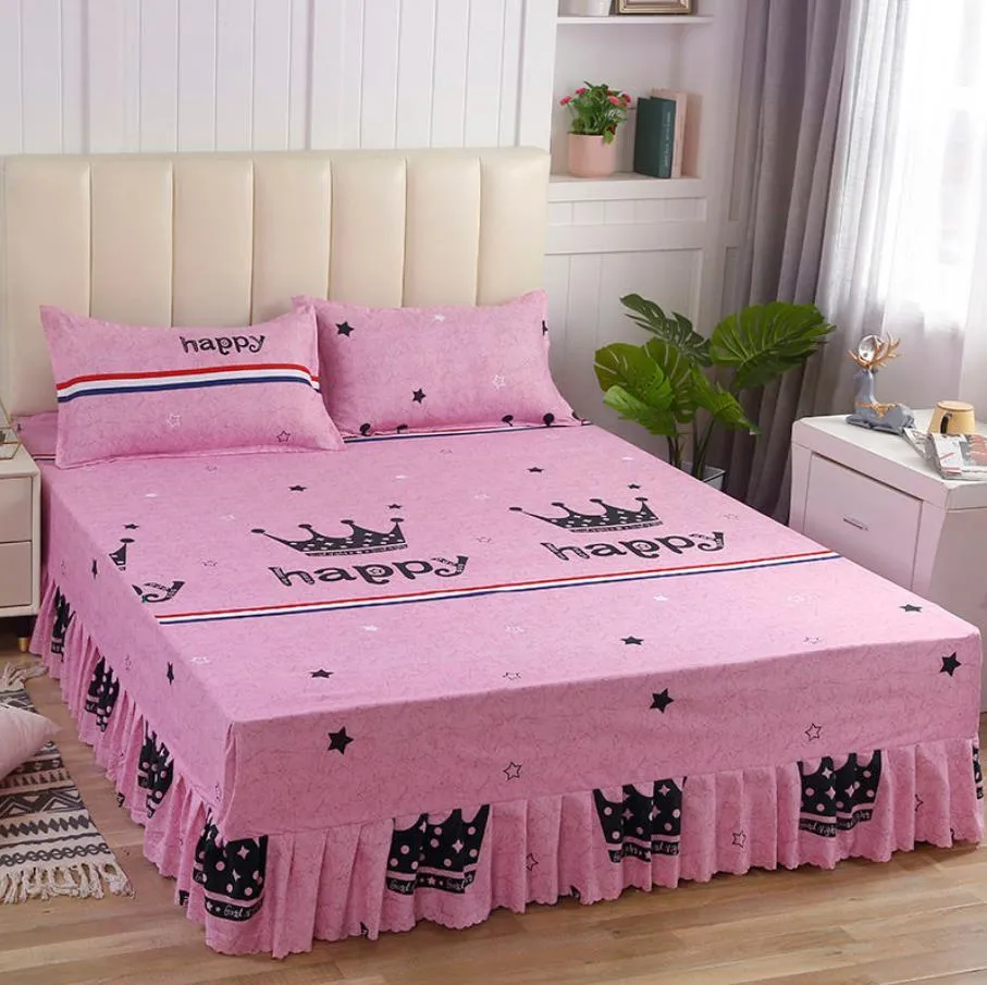 19 Styl Pościel Trendy Bed House Skirt do wielokrotnego rozmiaru Materac Materac Łóżko z poszewką Poszewka F0065 210420