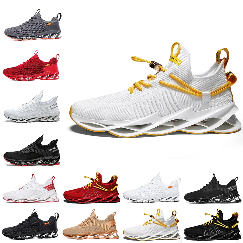 Wholesale Non Brand Men Women Running Shoes Blade Slip On Black White