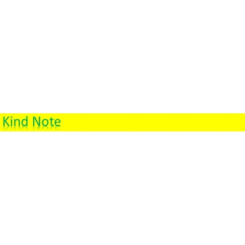 kind note