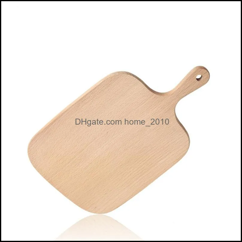 Home Chopping Block Kitchen Beech Cutting Board Cake Plate Serving Trays Wooden Bread Dish Fruit Plate Sushi Tray Baking Tool BC