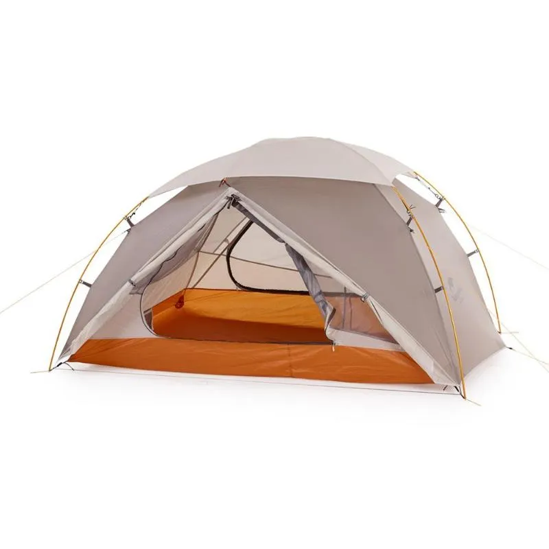 NatureHike Nebula 2 Person 20D Nylon Silikonbeläggning Vattentät ryggsäckning Tält Ultralight Mountain Camping Tents X Cross Bar and Shelters