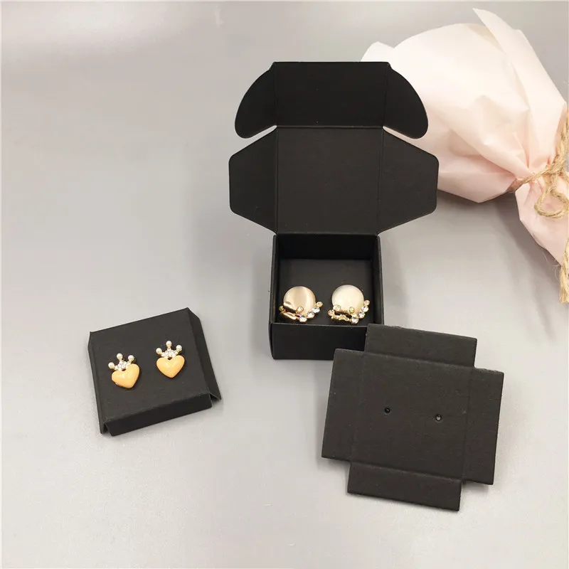 Best quality luxury sliding drawer custom small earring packaging boxes - Earring  boxes