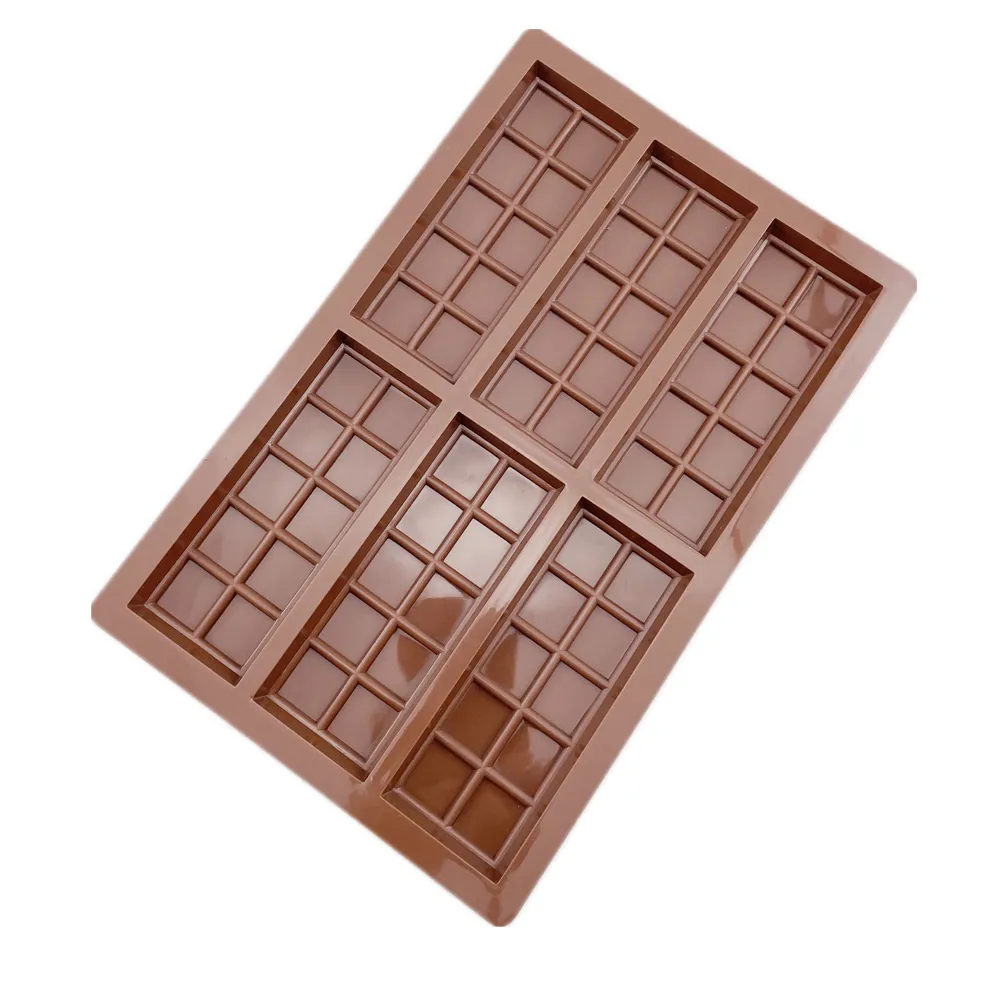 Chocolate Molds Rectangle Chocolate Bar Sweet Mold Silicone