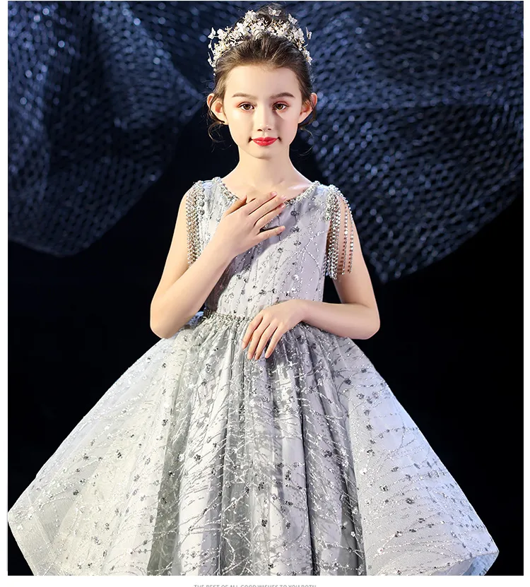 Girls Party 7-16 Strapless Dress Semi Formal Dresses For Tweens Tween  Girls' Layered Hem Sequin