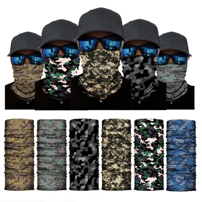 25*50cm Polyester Multi-function Magic Sport Mask Scarf Tubular Seamless Neck Bandanas For Riding Hiking Sport Headbands