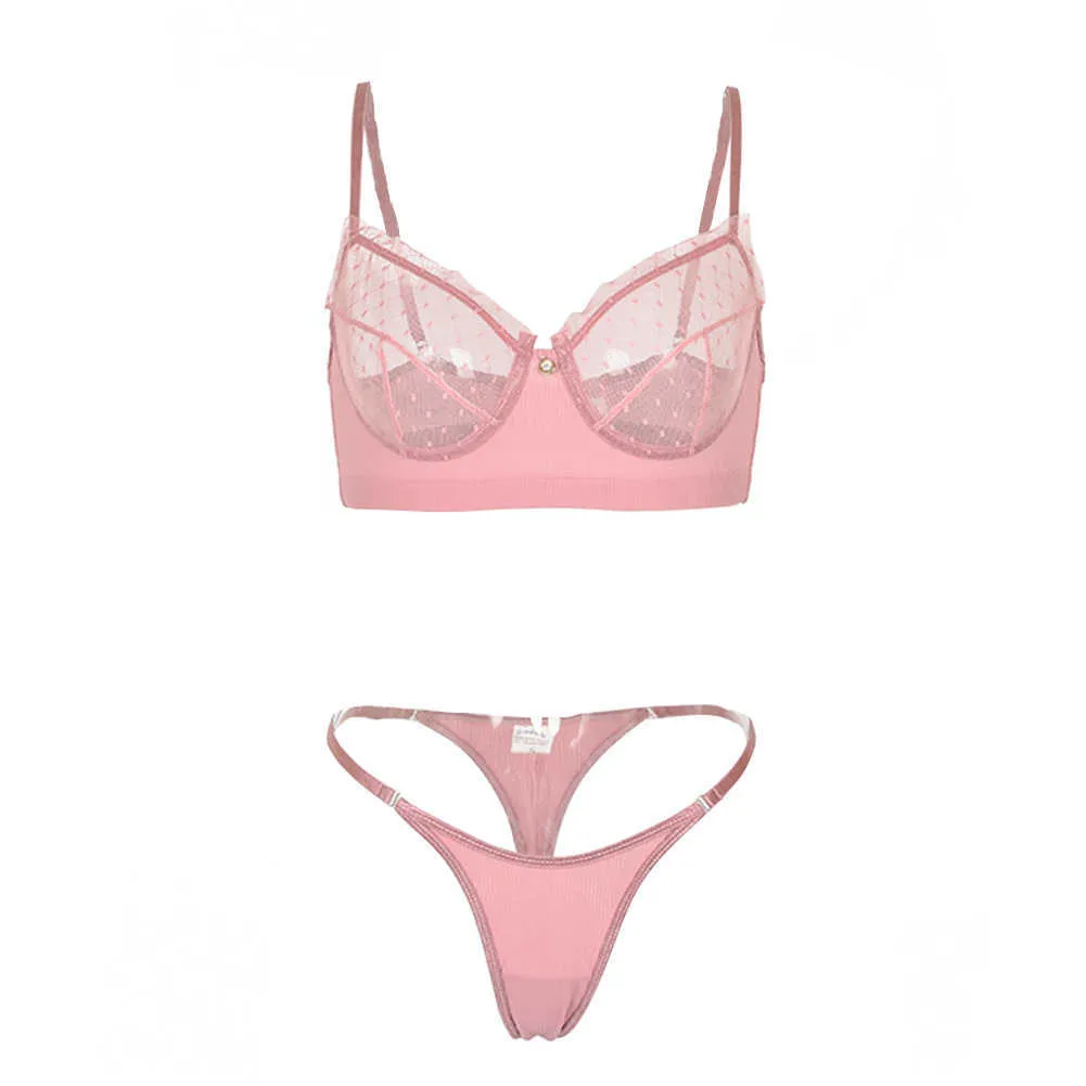Varsbaby Floral Transparent Bra And Pants Set Back For Women Sexy And Thin  Q0705 From Sihuai03, $8.79