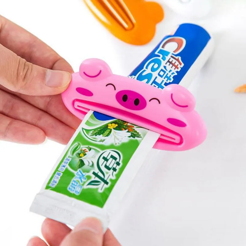 Cute Animal multifunction squeezer / toothpaste squeezer Home Commodity Bathroom Tube Cartoon Toothpaste Dispenser Extruder Wholesale LX8731