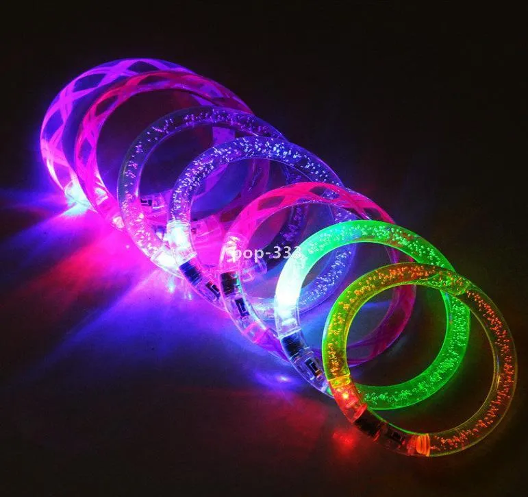 2021 Children's Toys Wholesale LED Lighted Luminous Bracelet Concert Performance Props Bubble Flash Beads And Bubbles Interactive