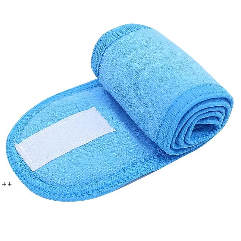 NewDouble-Sidded Terry Tkaniny Pałąk Myjnia Myjnia i Makijaż Remover Kobiet Sporty Sporty Joga Pot Slip Running Headscarf Hair RRD12147