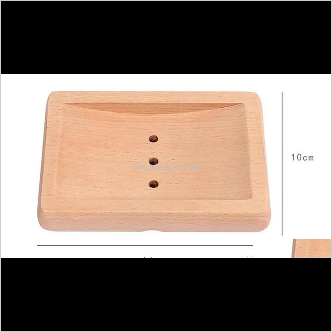 natural wooden soap dishes bathroom shower storage rack solid portable wood drain soap tray new arrivel da257