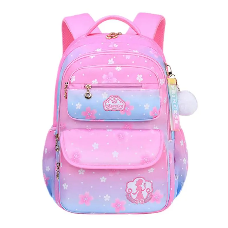 Bolsas escolares chicas lindas niños mochila primaria satchel niños bolso de libro princesa impermeable colegio mochila infantil