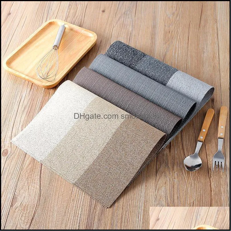 Mats & Pads PVC Non-slip Insulation Table Mat Simple Style Kitchen Multifunction Bowl