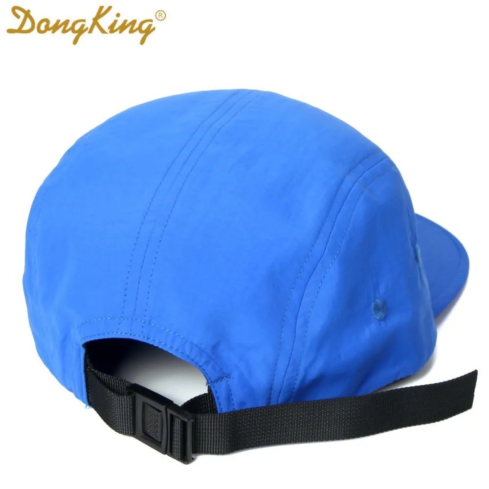 Dongking New 5 Panels Classic Baseball Cap Short Brim Baseball Cap Taslon Splash Proof Fabric Quick Dry Hat Flat Bill Big Size LJ2269K