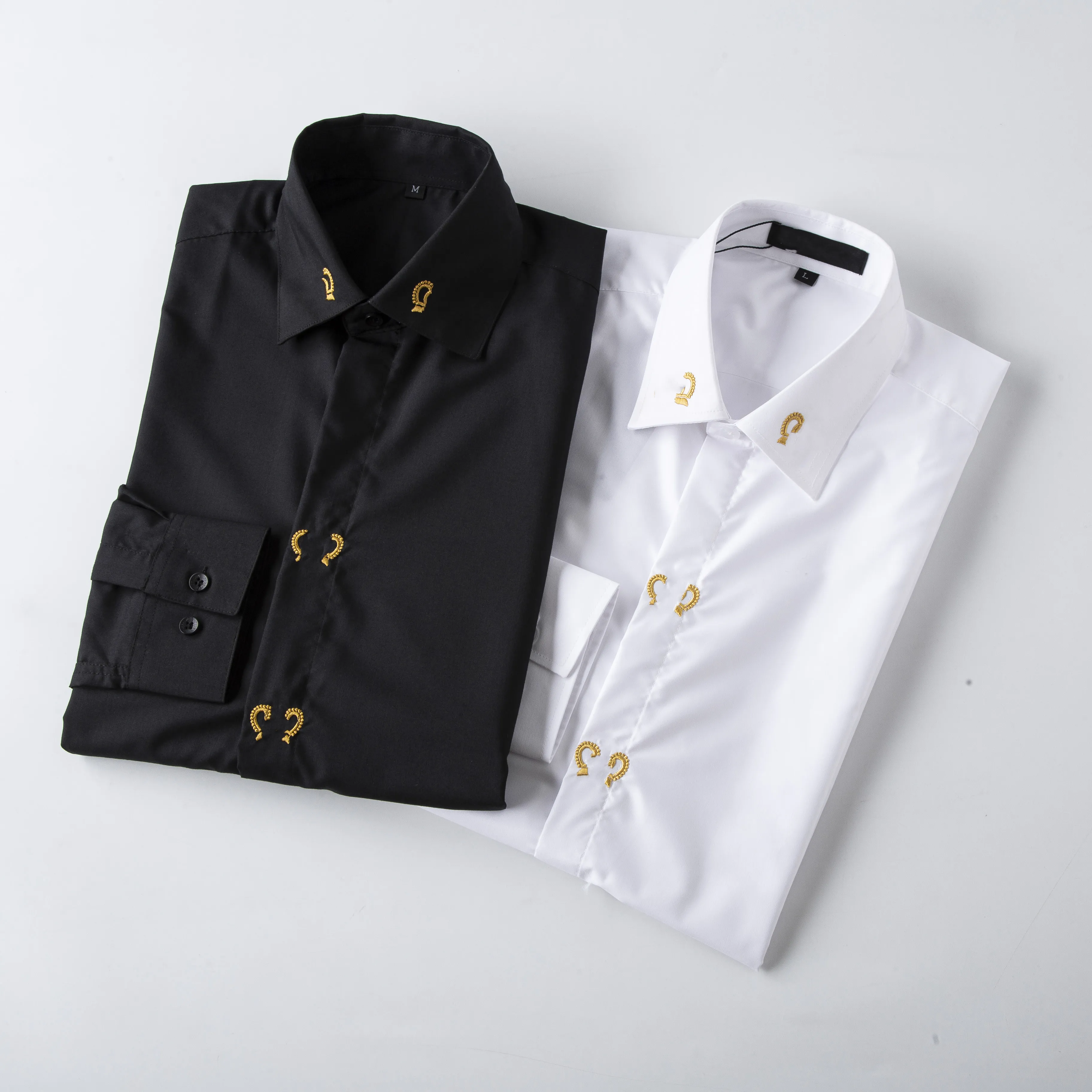 2021 Designers Dress Dress Business Fashion Disual Shirt Brands Men Spring Slim Fit Chemises de Marque Pour Hommes# M-3Xlmen252J