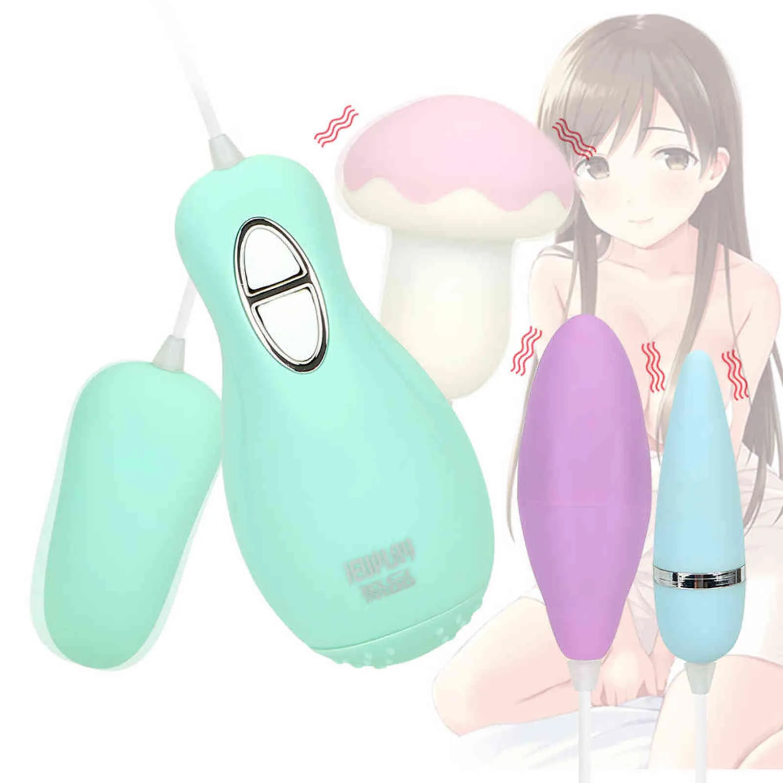 Oeufs IKOKY Saut Oeuf Vibrateur Diverses Formes Tête Clitoris Stimulation 30 Vitesse Silencieux Sex Toys Pour Femmes Masturbation Féminine 1124