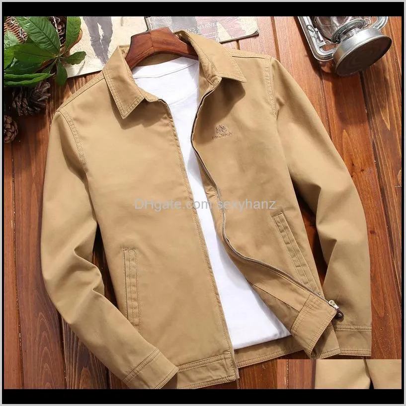 dimusi autumn men`s bomber jacket mens outwear cotton coats fashion slim fit turndown collar business jackets mens clothing