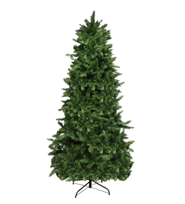 Garden Decorations FCH 7.5ft Flocking Tied Light Christmas Tree Christmas decoration