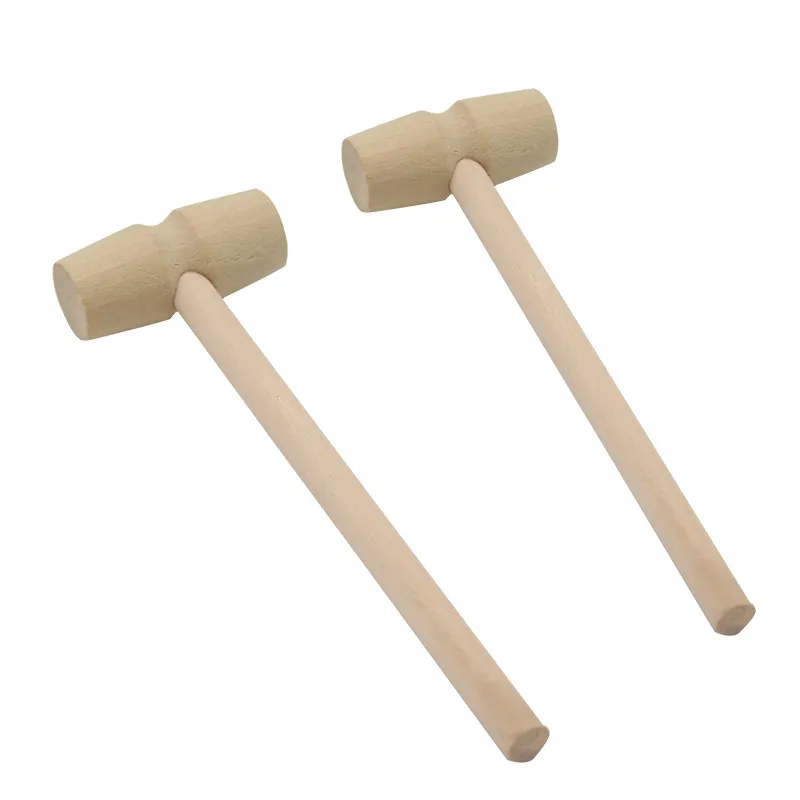 Mini Drewniane Hammer Balls Połączony Wymiana Wood Mallets Biżuteria DIY Crafts DH9312