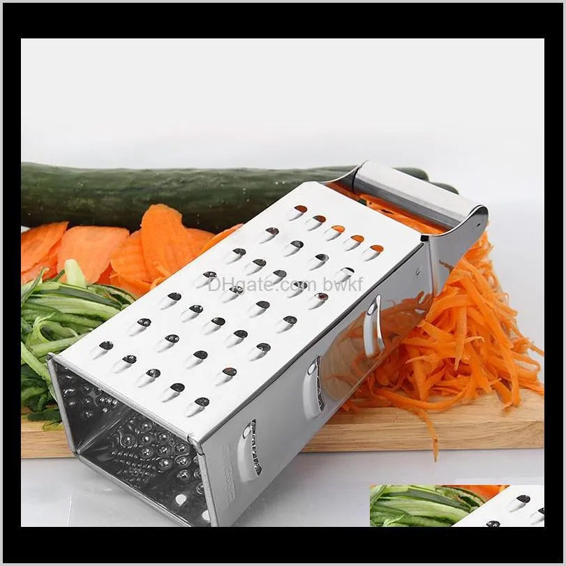 8 inch four-sided vertex multi-function slicer stainless steel potato cutting wireless frame kitchen wipe gadget