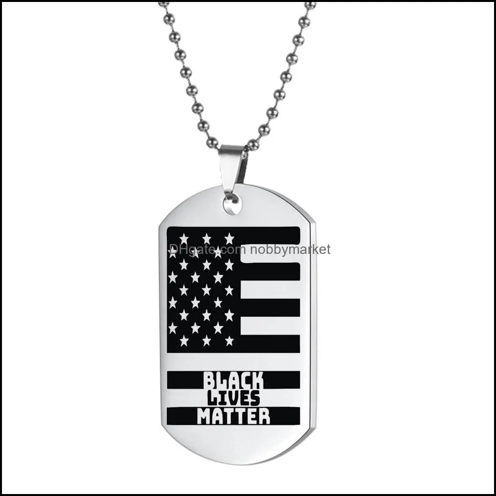 Stainless Steel Keyrings Bag Charm Black Lives Matter Women Pendant Necklaces Keychain Ring Accessories Men Fashion BLM Car Key Chain