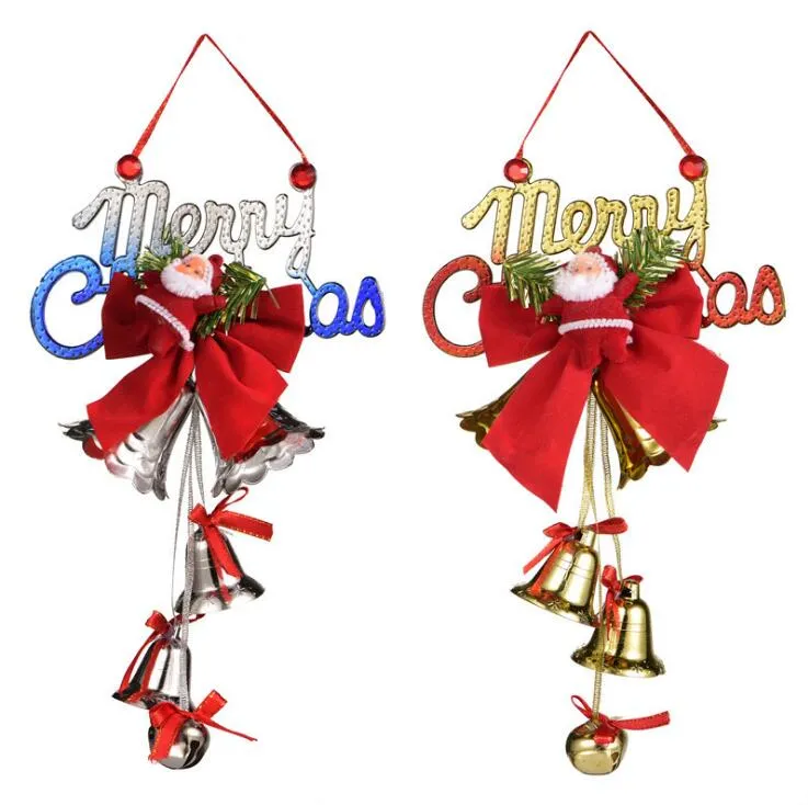 Kerstboom Bell Hanger Santa Claus Gift Kerstklokken Corridor Venster Nachtkastje Hangers Decoratie Ornamenten