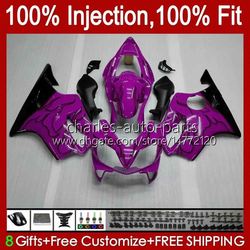 Purple black Injection mold Fairings For HONDA CBR 600 FS CC 600F4i CBR600 F4i 01 02 03 Bodywork 46No.71 CBR600F4i F4 i 600CC 2001 2002 2003 CBR600FS 01-03 OEM Body Kit