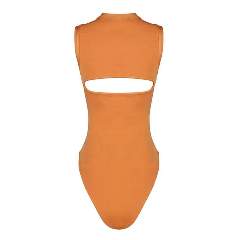 Womens Elegant Stretch Bandage Bodysuit With Solid Button Body Perfect For  Parties And Seamless Jumpsuit 210515 From Jiao02, $28.48