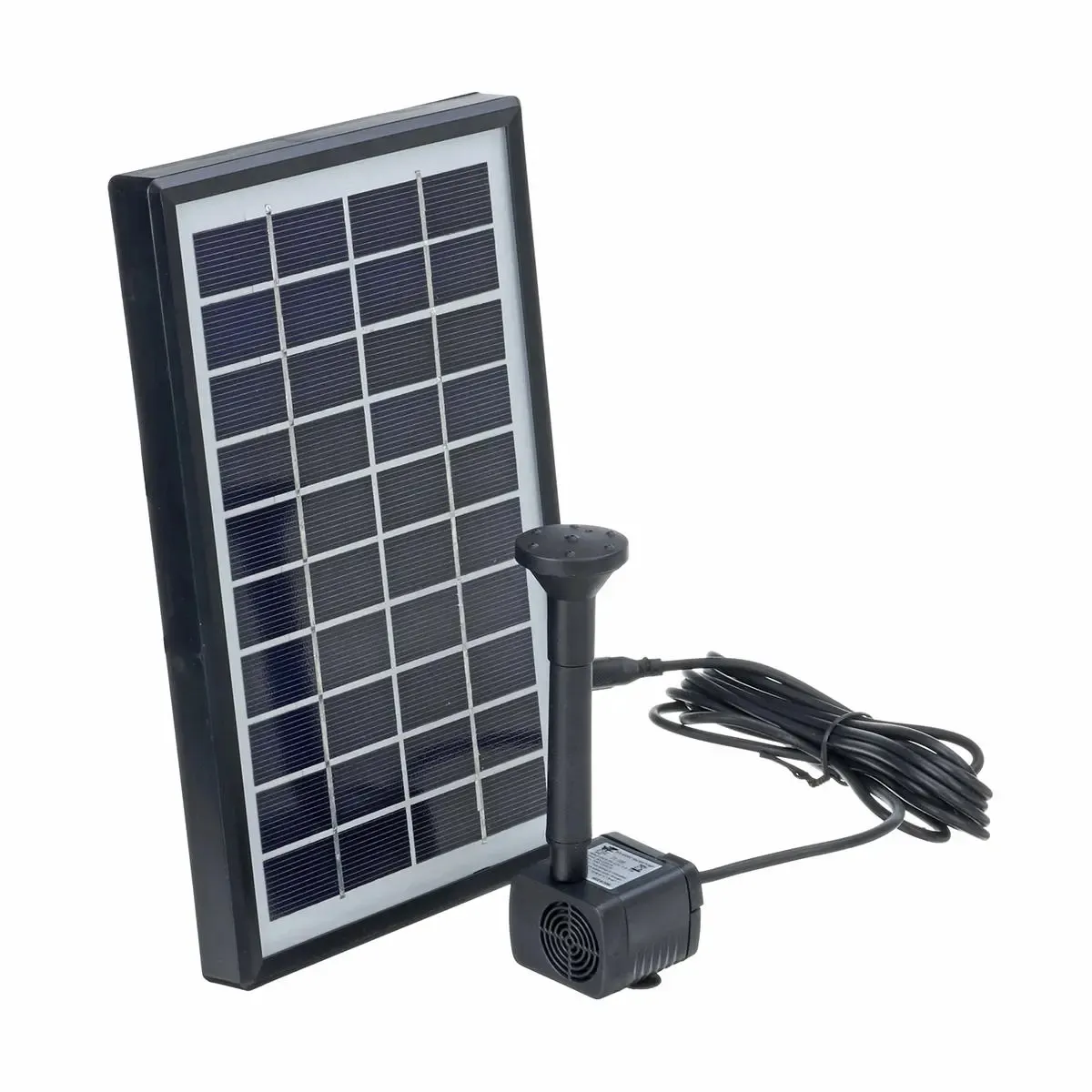 4W 10V 380L / H Panela de água solar Paisagem Ponla Pond Pount Aquarium Fonte de Flutuação com 6 Buzzles