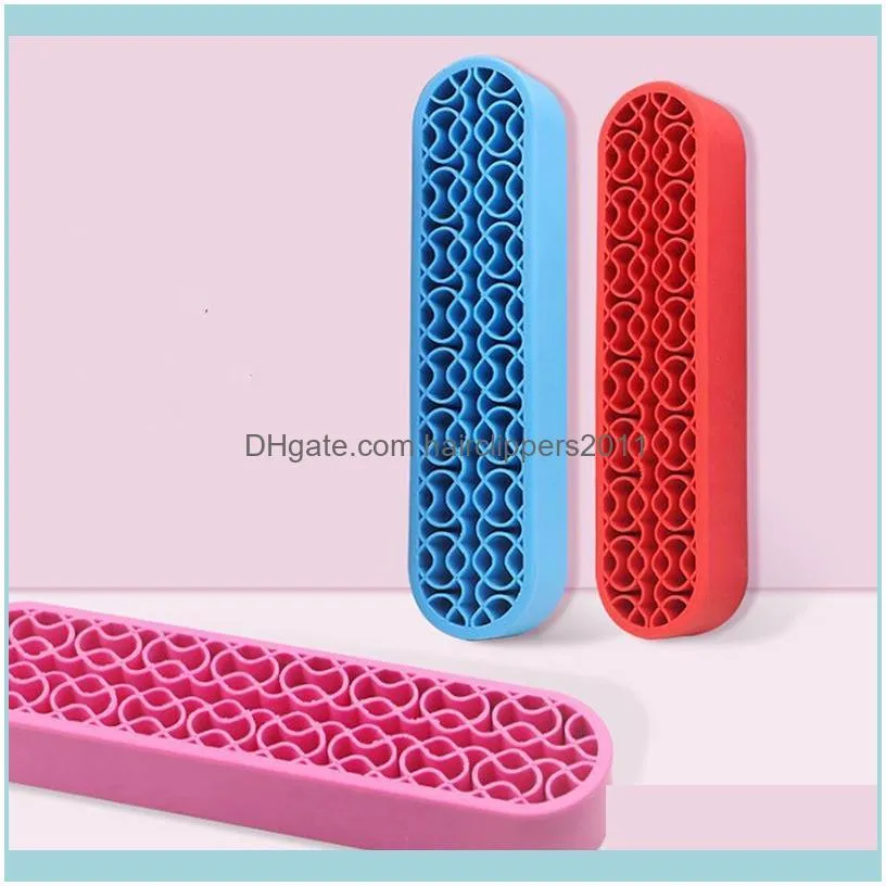 1pcs Soft Silicone Nail Pen Holder Creative Makeup Brush Display Stand Storage Case Desk Organizer Home Supplies Manicure Tools