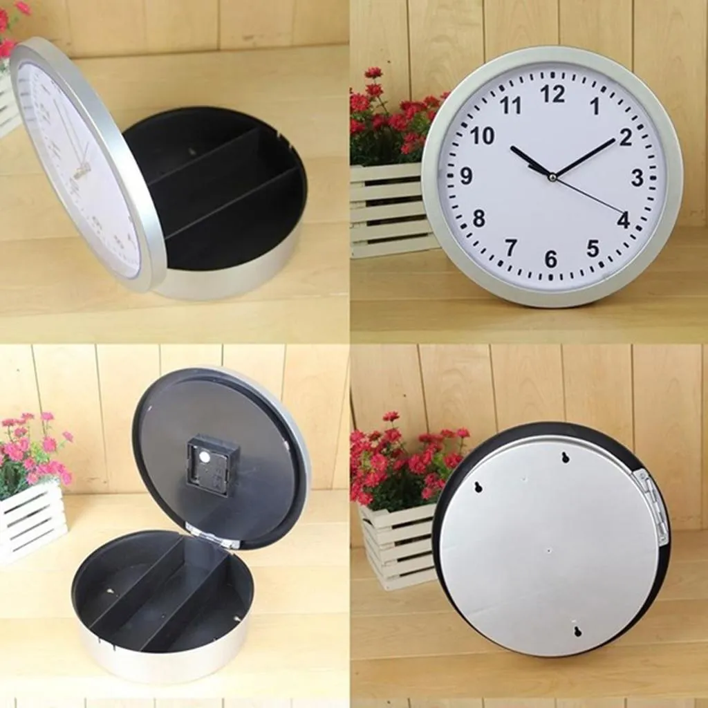 Storage Box Wall Secret Safes Hidden Clock for Stash Money Cash Jewelry Organizer Unisex High Quality 19JUL1 Q1201