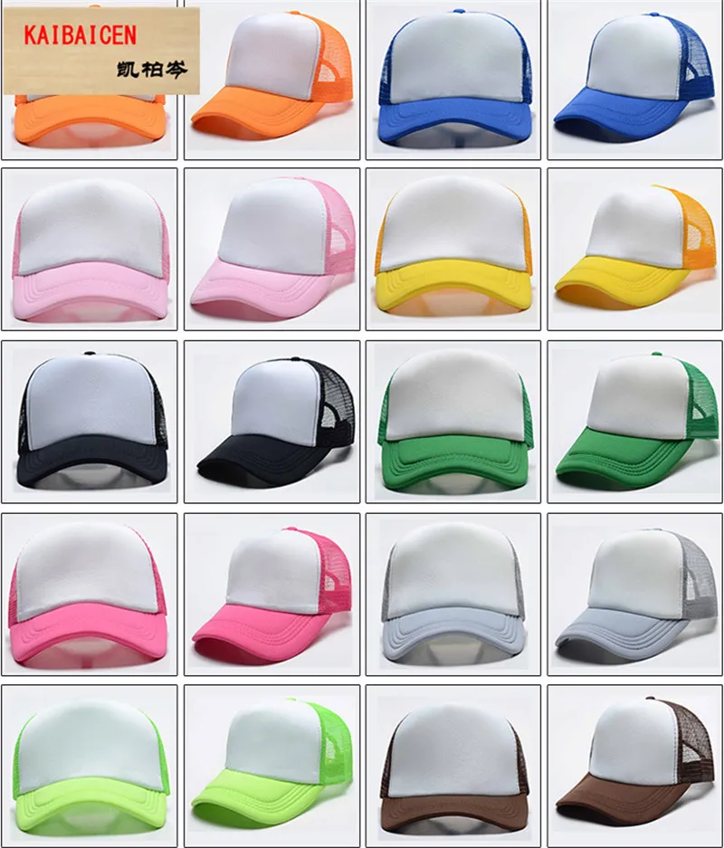 10pcs Diy Heat Transfer Baseball Cap Blank Printing Diy Hat Mesh Design  Breathable Sublimation Hat