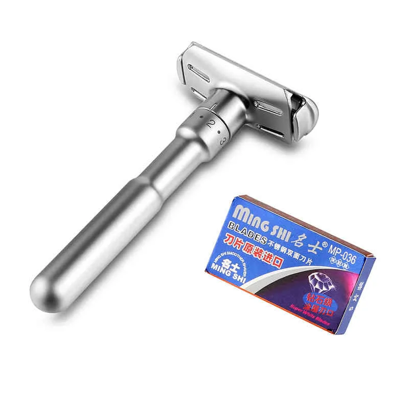 YINTAL Adjustable Safety Razor Double Edge Classic Men Shaving Mild To
