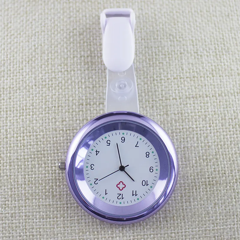 Broche Hang Hang Medical Watches de poche Infirmière Montre Verson Fashion Femmes Poitrine Horloge Paredic Clock-cadeau