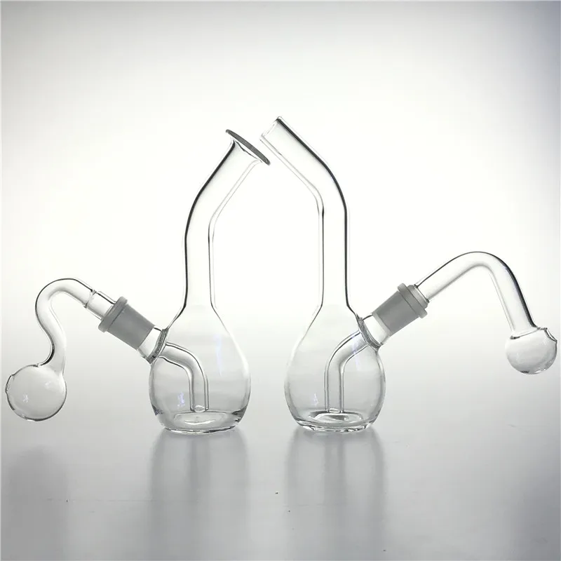 14mm vrouwelijke glasolie brander bong waterpijp waterpijp met 6 inch grote maat kom dikke pyrex recycler buizen rokende bongs