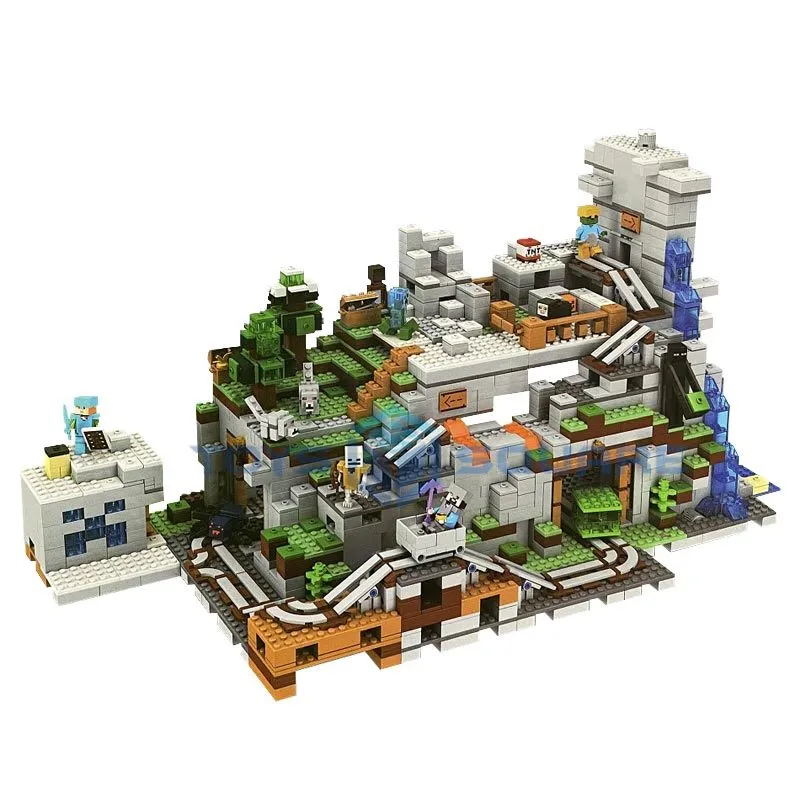 Lego Mountain Lego Minecraft La MontaÃ±a Cueva La Cueva De La