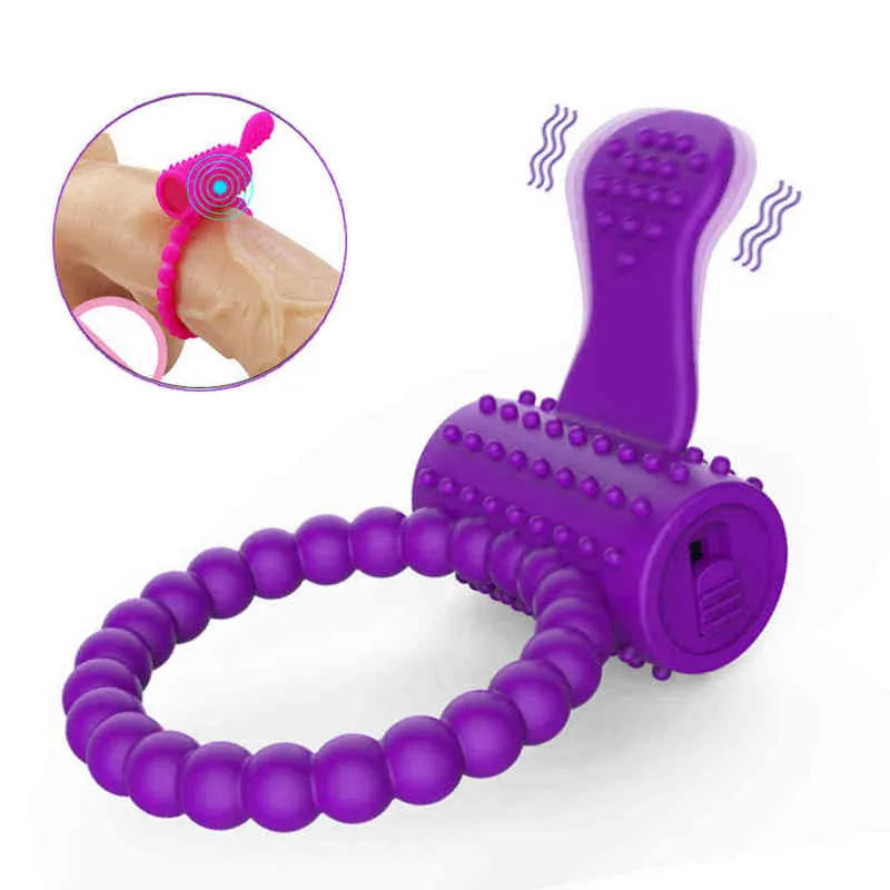 Nxy cockhings zachte siliconen vibrerende penis ring seksspeeltjes voor mannen paren mannelijke vertraging ejaculatie clit stimuleren elastische lock vibrator 1206