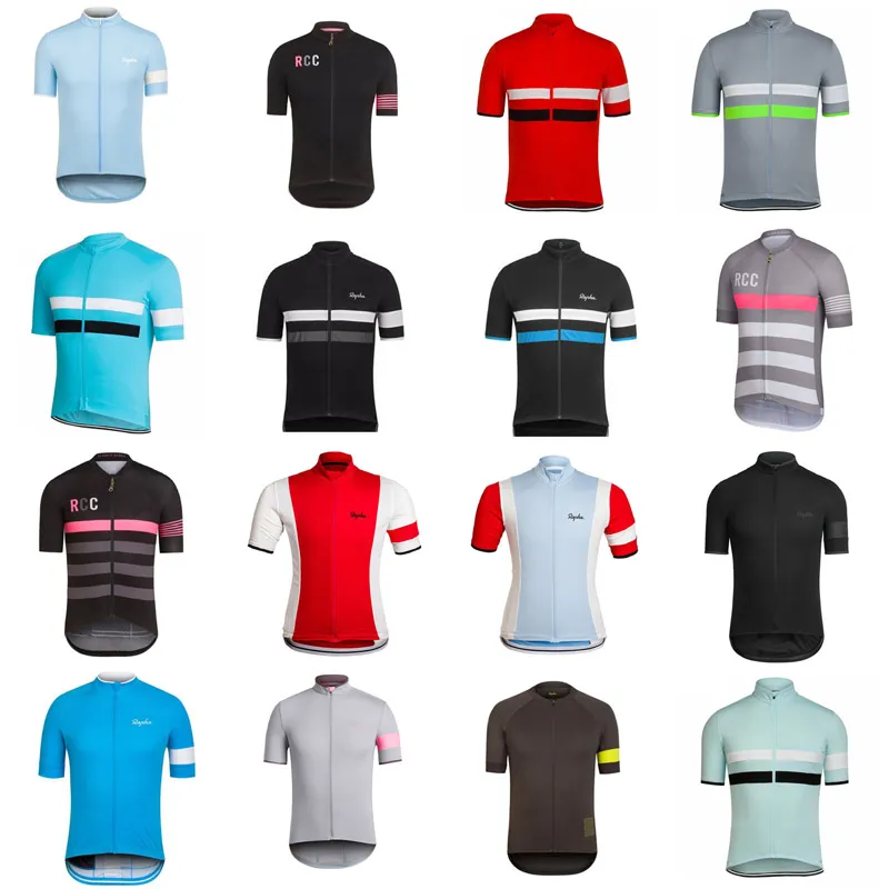 Rapha Team Men's Short Sleeves Cykling Jersey Road Racing Shirts Cykeltoppar Sommar Andas utomhus Sport Maillot S210050704