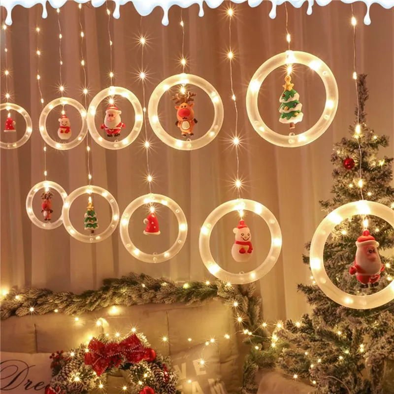 Weihnachtsdekorationen, Weihnachtsmann, LED-Licht, fröhlich, für Zuhause, Baum, hängende Ornamente, Weihnachten, Navidad, Jahresgeschenke