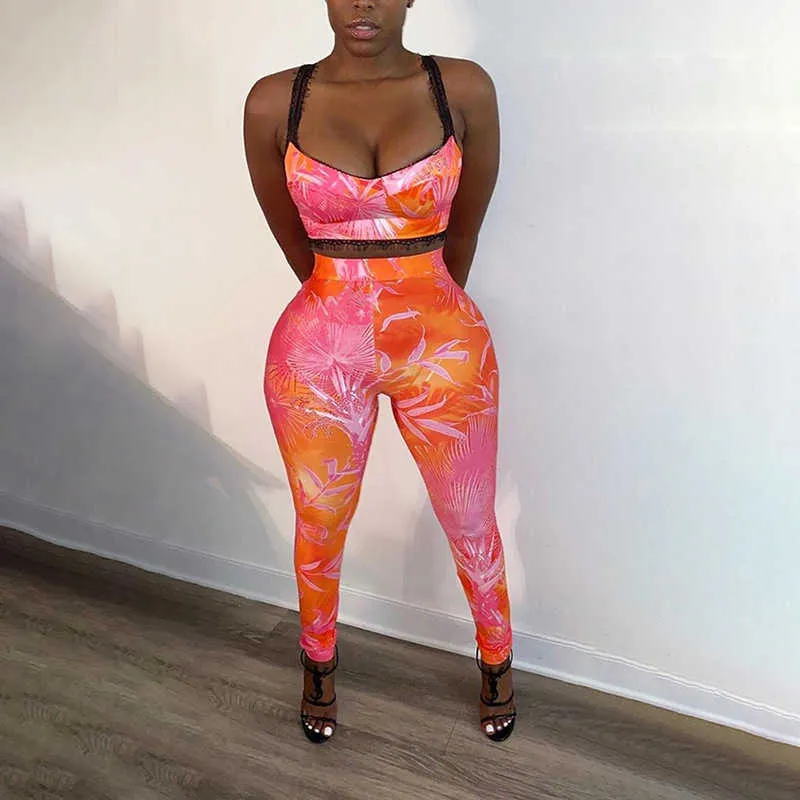Women's Sexy Sweat orange tracksuit womens Set for Clubbing and Birthday Outfits - Fashionable Matching Outfit (K20S08831 210712)