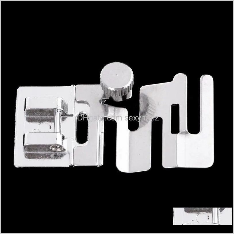 new hot 1 piece stainless steel sewing presser foot domestic sewing machine elastic presser foot machine part accessories1