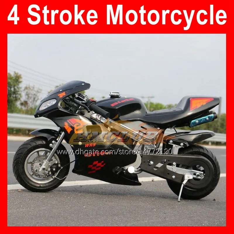 4-Stroke Mini Motorcycle Sports Small Locomotive Superbike Moto Bikes Hand Start 49CC 50CC Gasoline Motobike Kart Children Gift Racing Scooter 2021 New Arrivals