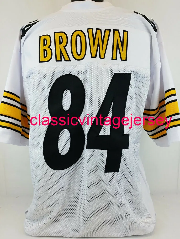 Mężczyźni Kobiety Młodzież Antonio Brown Custom Sinną White Football Jersey XS-5xl 6xl