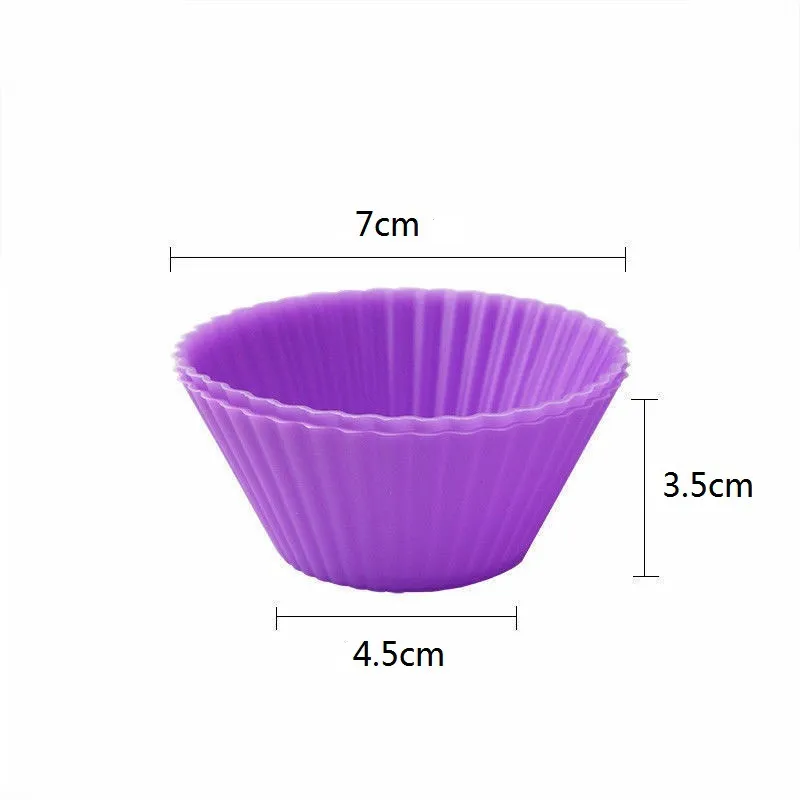 Silicone Muffin Cake Cupcake Cup Cakes Mould Case Bakeware Maker Mold Tray Baking Jumbo ZWL432