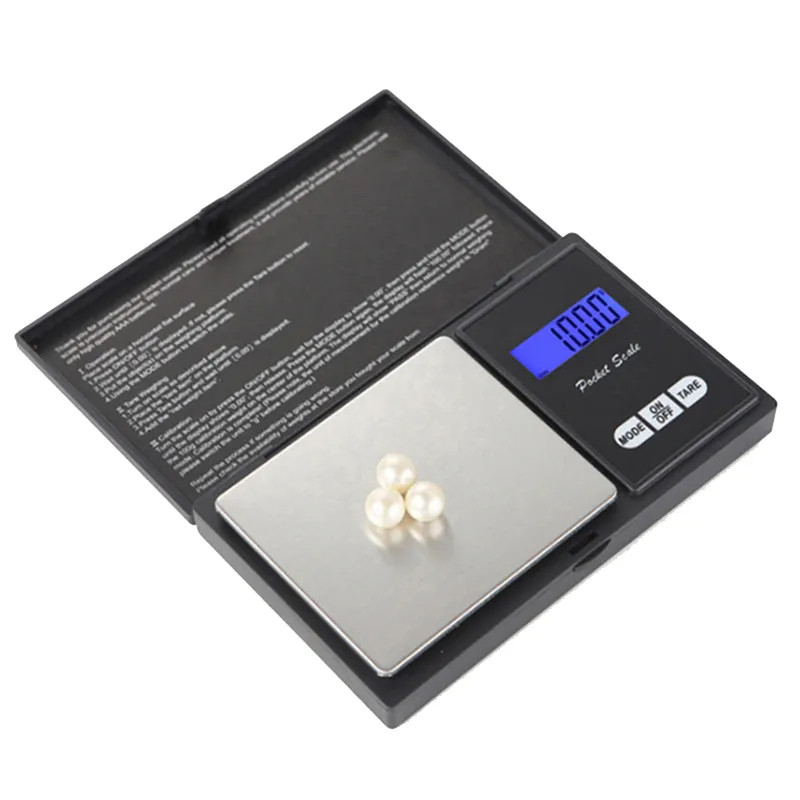 Mini balance numérique de poche argent pièce or diamant bijoux peser Balance poids balances 200g/0.01G