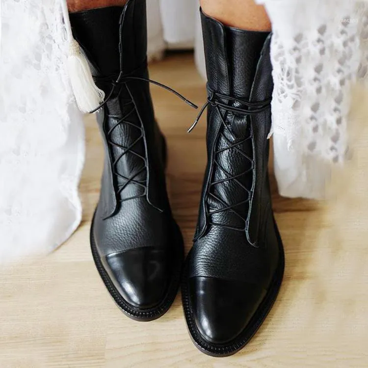 Patent Leather British Style Flat Boots Black Pointed Toe Handsome Motorcycle Womens1 From 33 DHgate