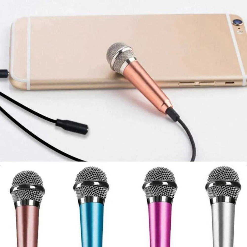 Micro de Studio stéréo Portable 3.5mm, KTV, karaoké, Mini pour téléphone Portable, ordinateur Portable, PC de bureau, Microphone de petite taille