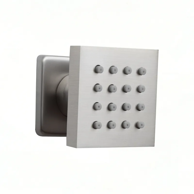 Brushed Nickel Bathroom Shower Head 2 Inch Concealed Side Spray Shower Faucet Can Be Adjusted Up, Down, Left, And Right