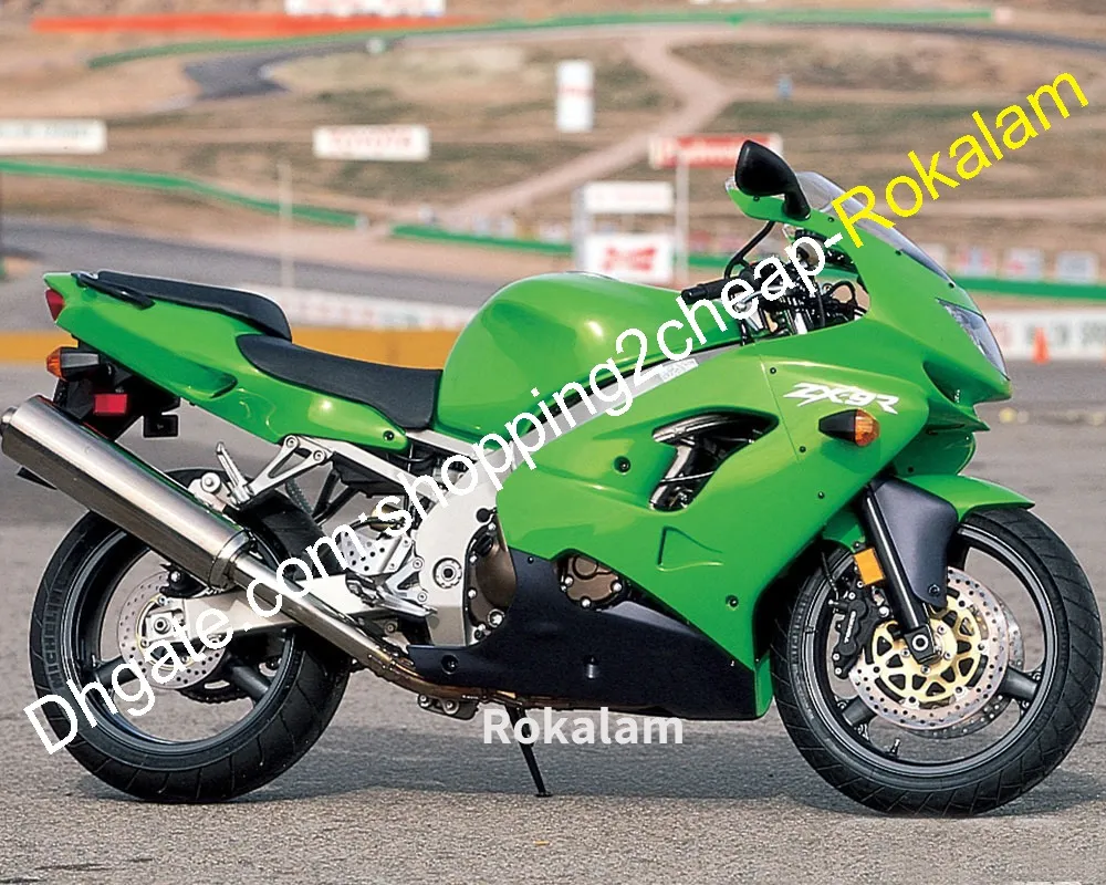 Peças de Moto para Kawasaki Ninja ZX9R 1998 1999 ZX 9R 98 99 ZX-9R Green Black Sportbike Jogo de Aftermarket (moldagem por injeção)